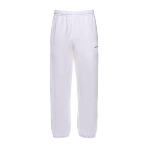 Off White Sweatpants White, Herr