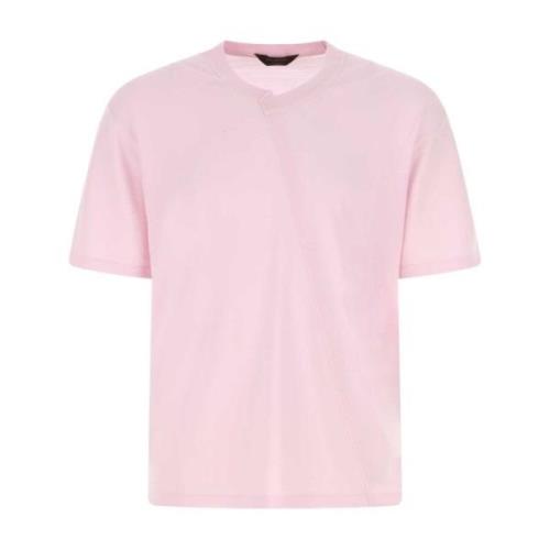 Z Zegna Högkvalitativa T-shirts för män Pink, Herr