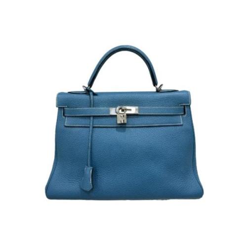 Hermès Vintage Pre-owned Läder handvskor Blue, Dam