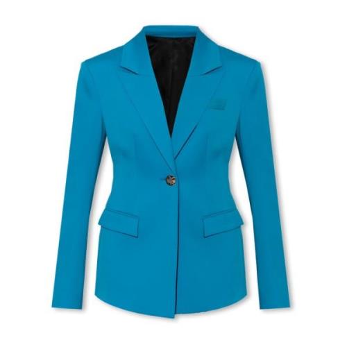 The Attico Blå enradig blazer Blue, Dam