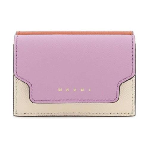 Marni Elegant Korthållare Plånbok Pink, Dam