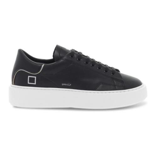 D.a.t.e. Sneakers för kvinnor i läder Black, Dam