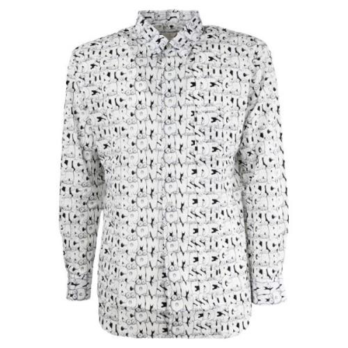 Comme des Garçons Skjorta Art Fhb029 - 1, 100% Bomull White, Herr