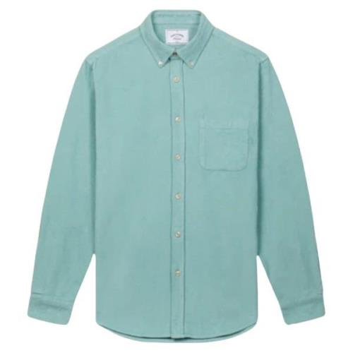 Portuguese Flannel Lobo Turquoise Corduroy Skjorta Green, Herr