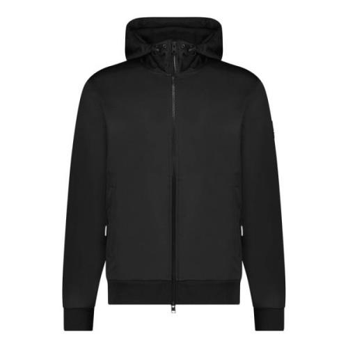 Woolrich Modern Logo-Patch Lätt Jacka Black, Herr