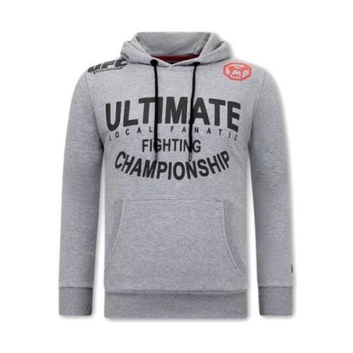 Local Fanatic Herr UFC Ultimate Fighting Hoodie Gray, Herr