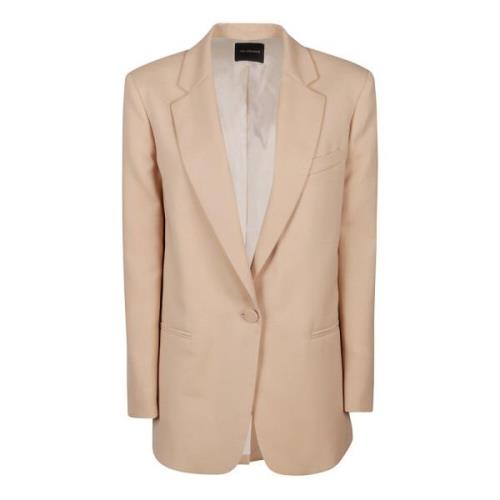 Andamane Oversized Blazer i Blush Beige, Dam