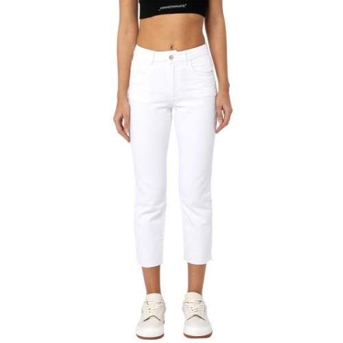 Hinnominate Cropped Trousers White, Dam