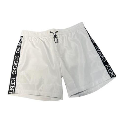 Iceberg Stiliga Boardshorts White, Herr