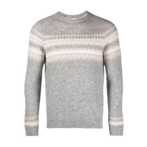 Eleventy Grå Girocollo Pullover Gray, Herr