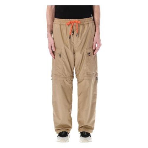 Moncler Wide Leg Cargo Byxor Beige, Herr