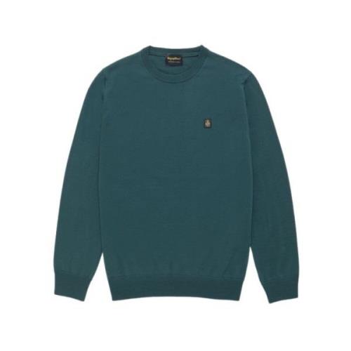 RefrigiWear Merinoull Crewneck Tröja Green, Herr