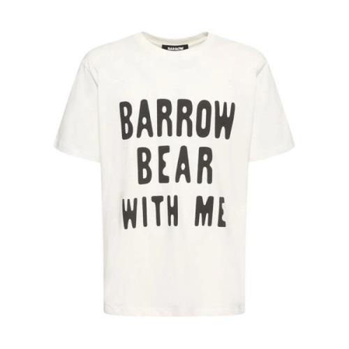 Barrow Logo Print Bomull T-shirt White, Dam