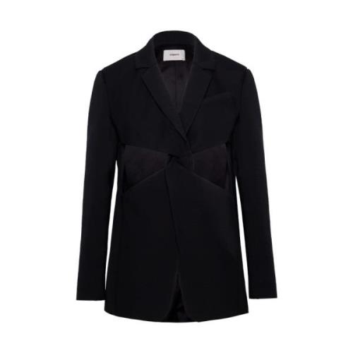 Coperni Vriden Cut-Out Blazer Black, Dam