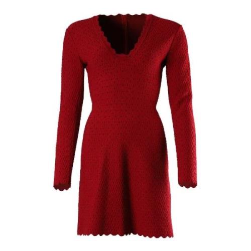 Alaïa Pre-owned Pre-owned Ylle klnningar Red, Dam