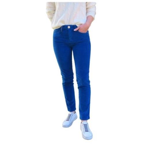 Islow Corduroy Slim 7/8 Byxor Blue, Dam