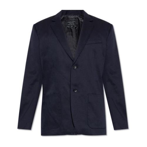 Rag & Bone Blazer med fickor Blue, Herr