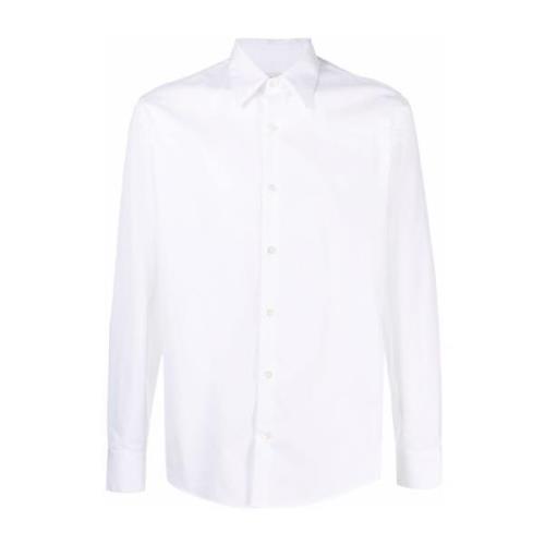 Dries Van Noten Vit Curle 4183 M.w. Skjorta White, Herr