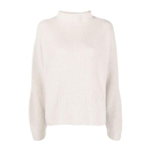 Le Kasha Round-neck Knitwear Beige, Dam