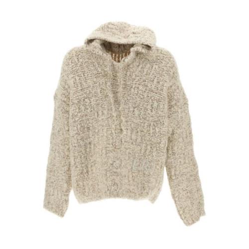 ERL Mysig Oversized Hoodie Sweater Beige, Herr