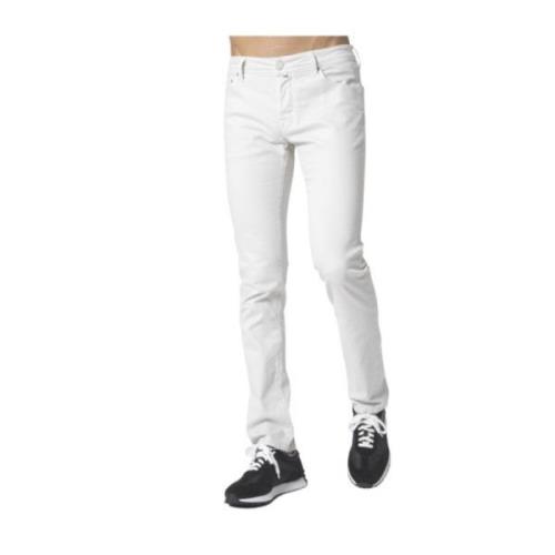 Jacob Cohën Ljusgrå persikoskinn jeans White, Herr