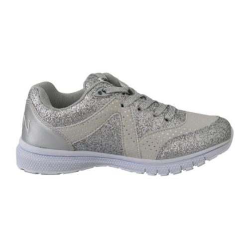 Plein Sport Exklusiva Silver Polyester Damskor för Löpning Gray, Dam