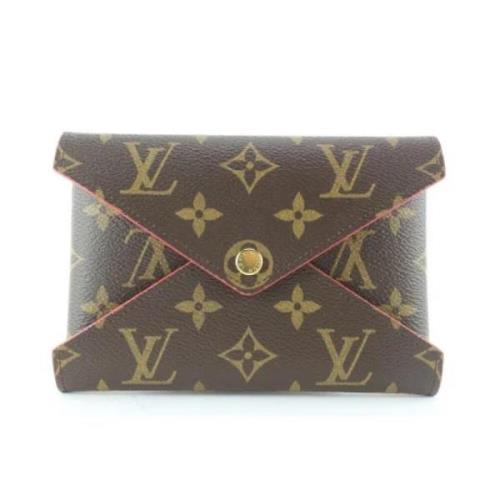 Louis Vuitton Vintage Brun Tygplånbok med Datokod Sp4167 Brown, Dam