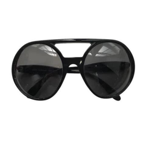 Dolce & Gabbana Pre-owned Pre-owned Plast solglasgon Black, Dam