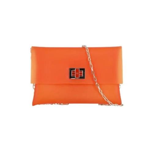 Anya Hindmarch Pre-owned Pre-owned Canvas crossbodyvskor Orange, Dam