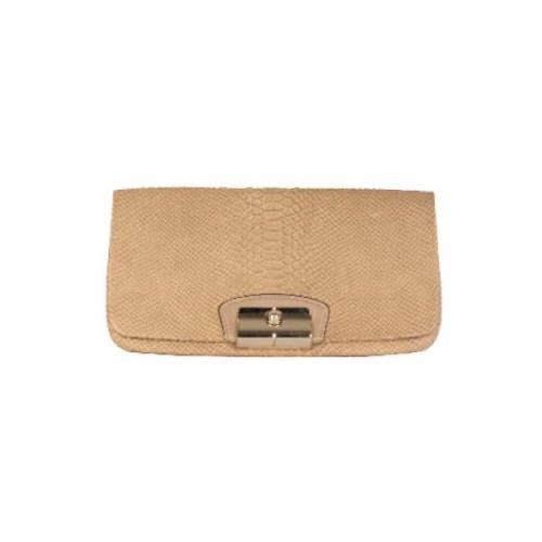 Coach Pre-owned Pre-owned Läder kuvertvskor Beige, Dam