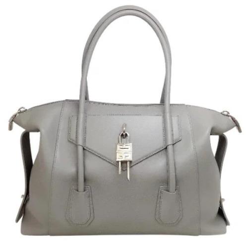 Givenchy Pre-owned Pre-owned Läder handvskor Gray, Dam