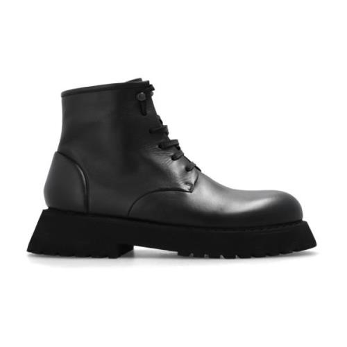 Marsell Läderankelboots Black, Herr