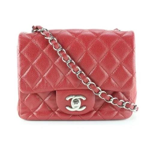 Chanel Vintage Begagnad Axelväska Red, Dam