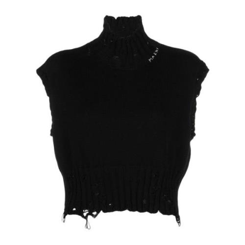 Marni Svart Turtleneck Tröja Black, Dam