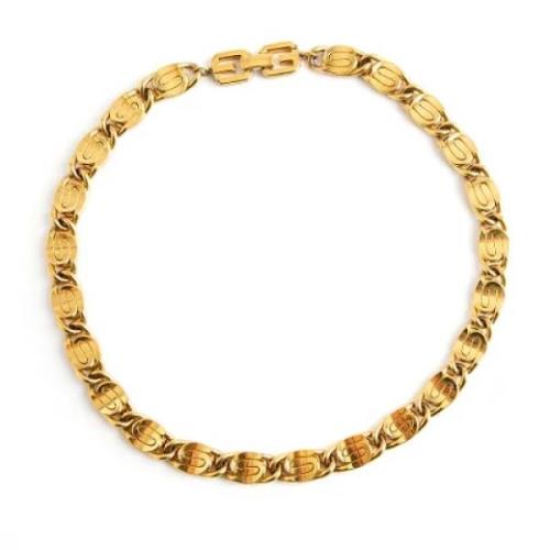 Givenchy Pre-owned Pre-owned Metal necklaces Yellow, Unisex