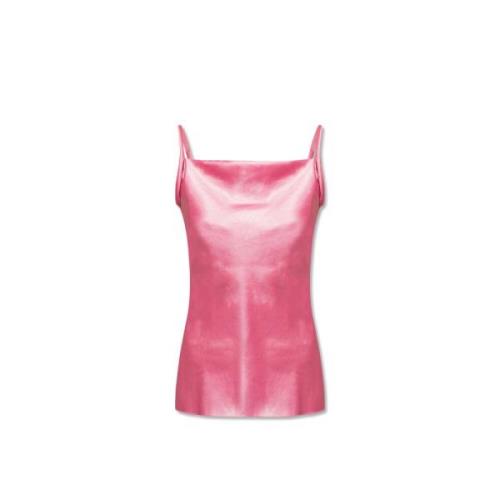 Nanushka Nesa Satin Top Pink, Dam