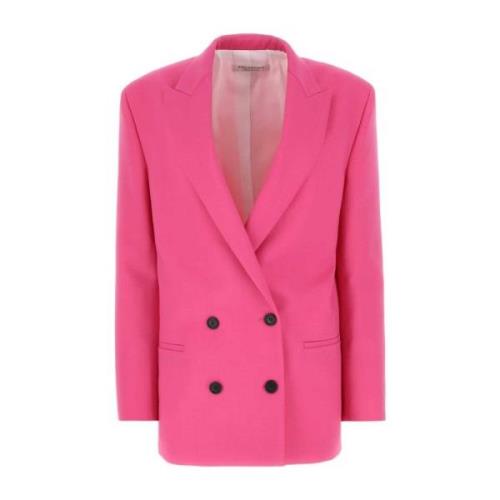 Philosophy di Lorenzo Serafini Oversized Stretch Ull Blazer Jacka Pink...