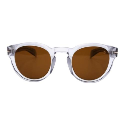 Eyewear by David Beckham Grå Fyrkantig Transparent Solglasögon Multico...
