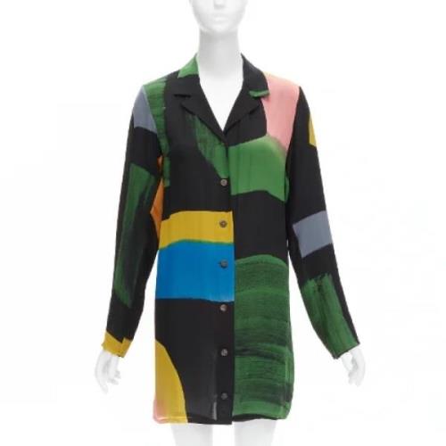 Issey Miyake Pre-owned Pre-owned Silke toppar Multicolor, Dam