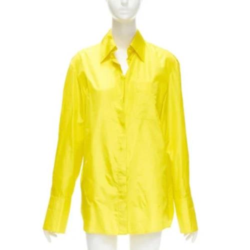 Valentino Vintage Pre-owned Silke toppar Yellow, Dam