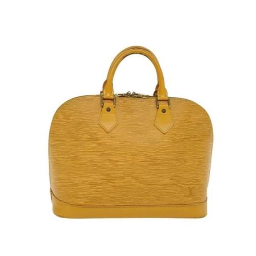 Louis Vuitton Vintage Pre-owned Läder handvskor Yellow, Dam