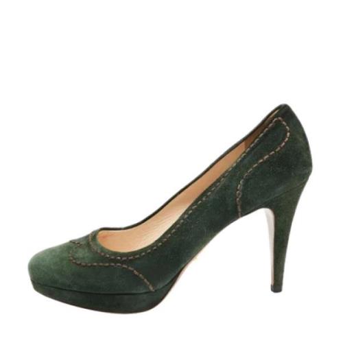 Prada Vintage Pre-owned Pumps Green, Dam