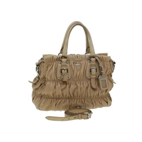 Prada Vintage Pre-owned Läder prada-vskor Beige, Dam