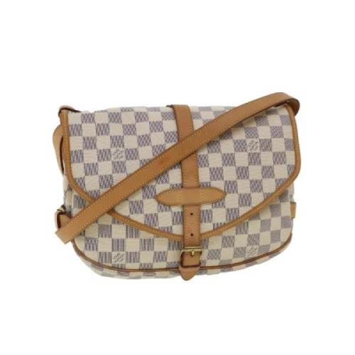 Louis Vuitton Vintage Pre-owned Canvas louis-vuitton-vskor Beige, Dam