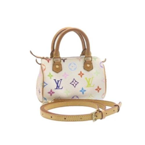 Louis Vuitton Vintage Pre-owned Canvas handvskor White, Dam