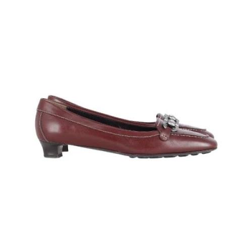 Salvatore Ferragamo Pre-owned Pre-owned Platta skor Red, Dam