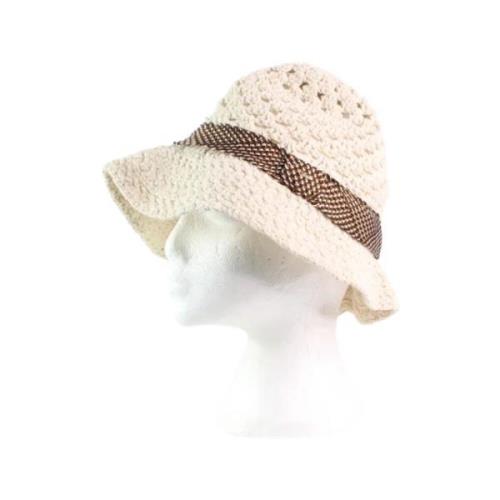 Chloé Pre-owned Pre-owned Bomull hattar-och-kepsar Beige, Dam