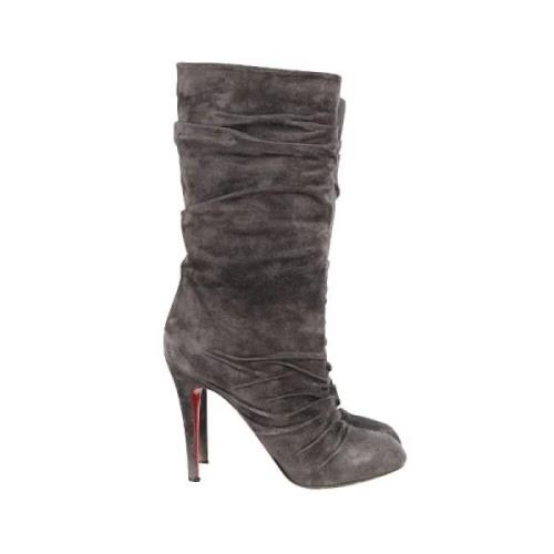 Christian Louboutin Pre-owned Pre-owned Stövlar Gray, Dam