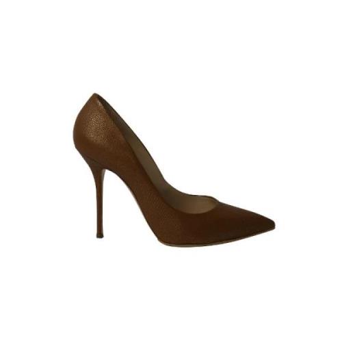 Casadei Pre-owned Pre-owned Läder klackskor Brown, Dam