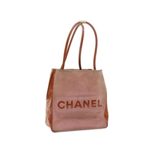 Chanel Vintage Förhandsägd Rosa Mocka Skuldväska Pink, Dam